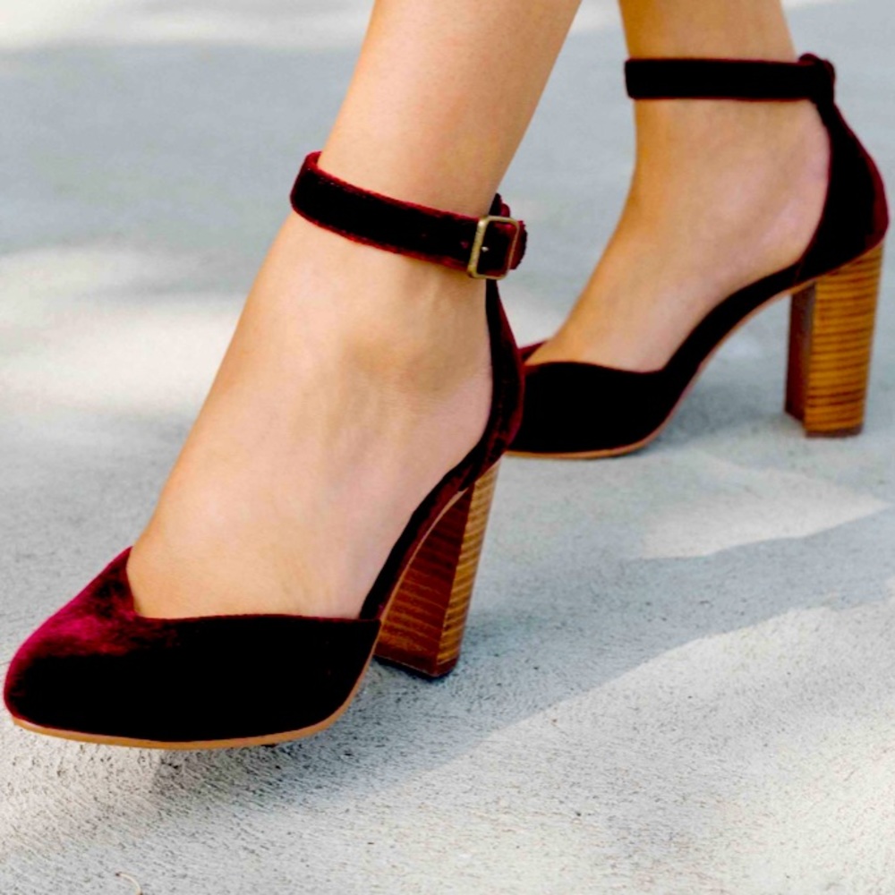 Soludos Collette heel burgundy